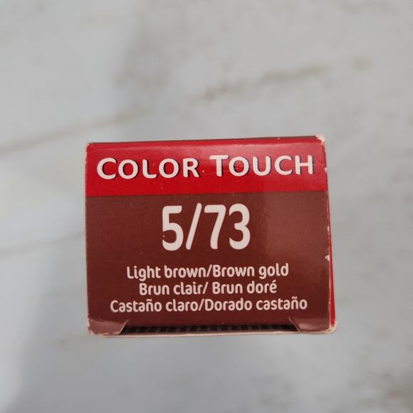 Wella Color Touch 5/73 Light Brown/Brown Gold Demi-permanent Hair‎ Color 2oz - Picture 2 of 5